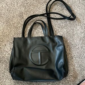 Telfar medium black shopper